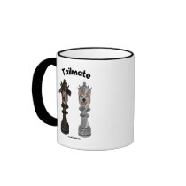 Tailmate Chess Queen Dogs Mugs