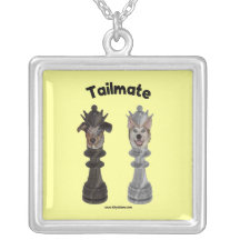 Tailmate Chess Queen Dogs Necklace