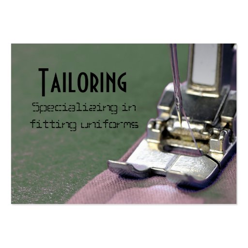 tailor, tailoring business card template (front side)