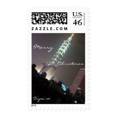 Taipei 101 Merry Christmas Stamps by sorbetlove