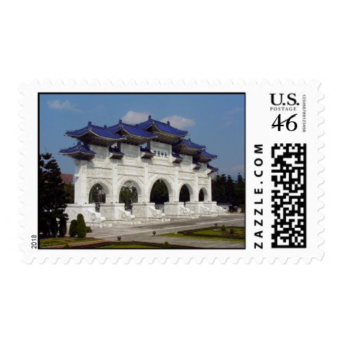 Taipei Chiang Kai-shek Memorial Hall plaza entranc stamp