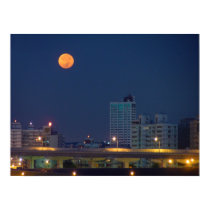 Taipei night moon posters by tinglulee Taipei night moon posters