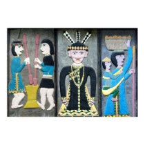 Taiwan Aboriginal Rock Painting Poster