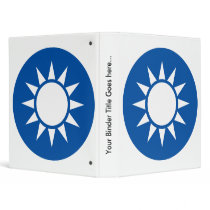 Taiwan Coat of Arms detail Vinyl Binder