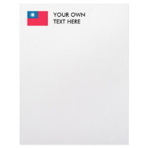 Taiwan Flag letterhead