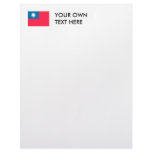Taiwan Flag Custom Letterhead