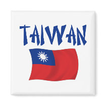 Taiwan Flag Fridge Magnets
