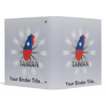 Taiwan Flag Map 2.0 3 Ring Binders