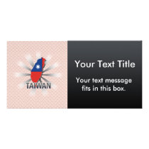 Taiwan Flag Map 2.0 Custom Photo Card