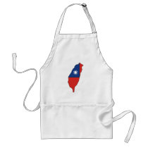Taiwan flag map apron