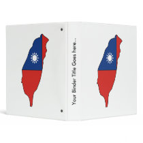Taiwan Flag Map full size Vinyl Binder