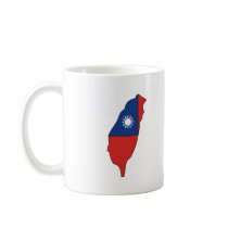 Taiwan flag map mugs