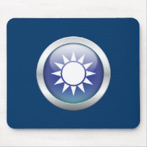Taiwan Flag Orb mousepads