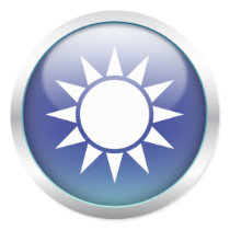 Taiwan Flag Orb stickers