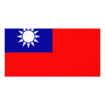 Taiwan flag photo cards