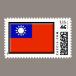 Taiwan Flag postage