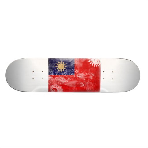 Taiwan Flag Skate Boards