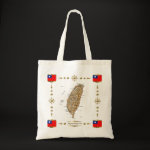 Taiwan Map Flag Border Bag