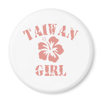 Taiwan Pink Girl magnets