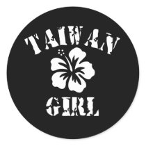 Taiwan Pink Girl stickers