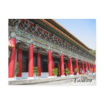 Taiwan red columns postcards