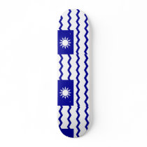 Taiwan Tax Office, China flag Custom Skateboard