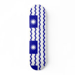 Taiwan Tax Office, China flag Custom Skateboard