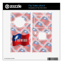 Taiwan Waving Flag Decal For Flip Ultra II