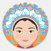 Taiwanese Bride Matryoshka Sticker