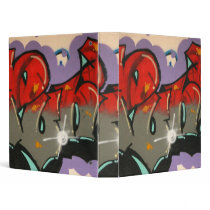 Taiwanese graffiti, Taipei, Taiwan 3 Ring Binder