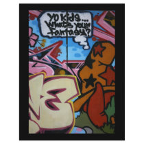 Taiwanese graffiti, Taipei, Taiwan Full Color Flyer