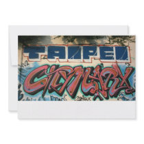 Taiwanese graffiti, Taipei, Taiwan Invitations