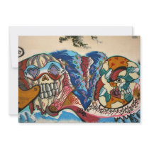 Taiwanese graffiti, Taipei, Taiwan Personalized Invites