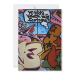Taiwanese graffiti, Taipei, Taiwan Custom Invitations
