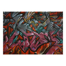Taiwanese graffiti, Taipei, Taiwan Personalized Invitations