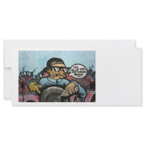 Taiwanese graffiti, Taipei, Taiwan Custom Rack Card