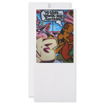 Taiwanese graffiti, Taipei, Taiwan Custom Rack Cards