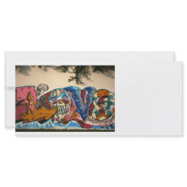 Taiwanese graffiti, Taipei, Taiwan Customized Rack Card