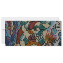 Taiwanese graffiti, Taipei, Taiwan Personalized Rack Card