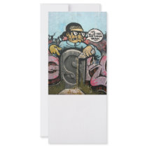 Taiwanese graffiti, Taipei, Taiwan Personalized Rack Card