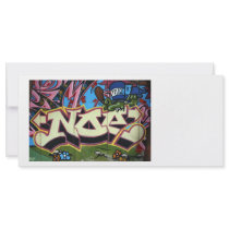 Taiwanese graffiti, Taipei, Taiwan Full Color Rack Card