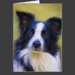 Taj - Border Collie Art Greeting Cards