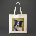 Taj - Border Collie Art Tote Bag