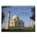 taj mahal 18 month calendar