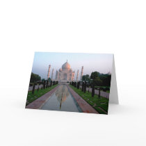 Taj Mahal at daybreak cards by pshaw_photo Taj Mahal at daybreak cards