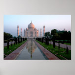 Taj Mahal at daybreak Poster
