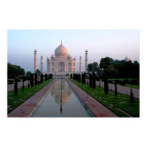 Taj Mahal at daybreak posters by pshaw_photo Taj Mahal at daybreak posters