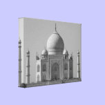 taj mahal black & white canvas prints