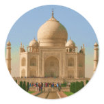 taj mahal bright round sticker
