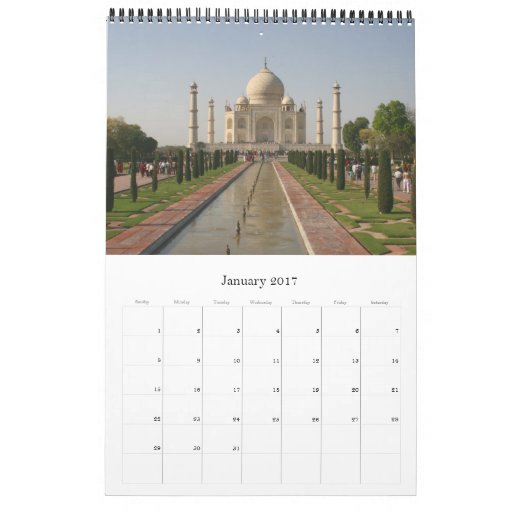 taj mahal calendar 2012 Zazzle